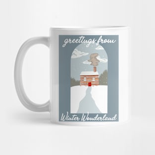 Winter Wonderland Art Deco Mug